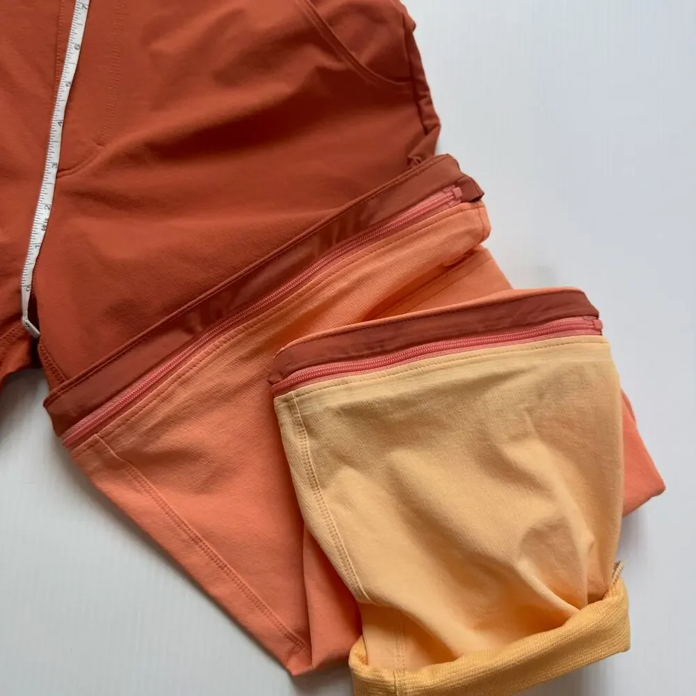 Outdoor Voices Rectrek Zip-Off Pants XS Melon Colorblock Gorpcore Hiking NWT - Picture 7 of 16